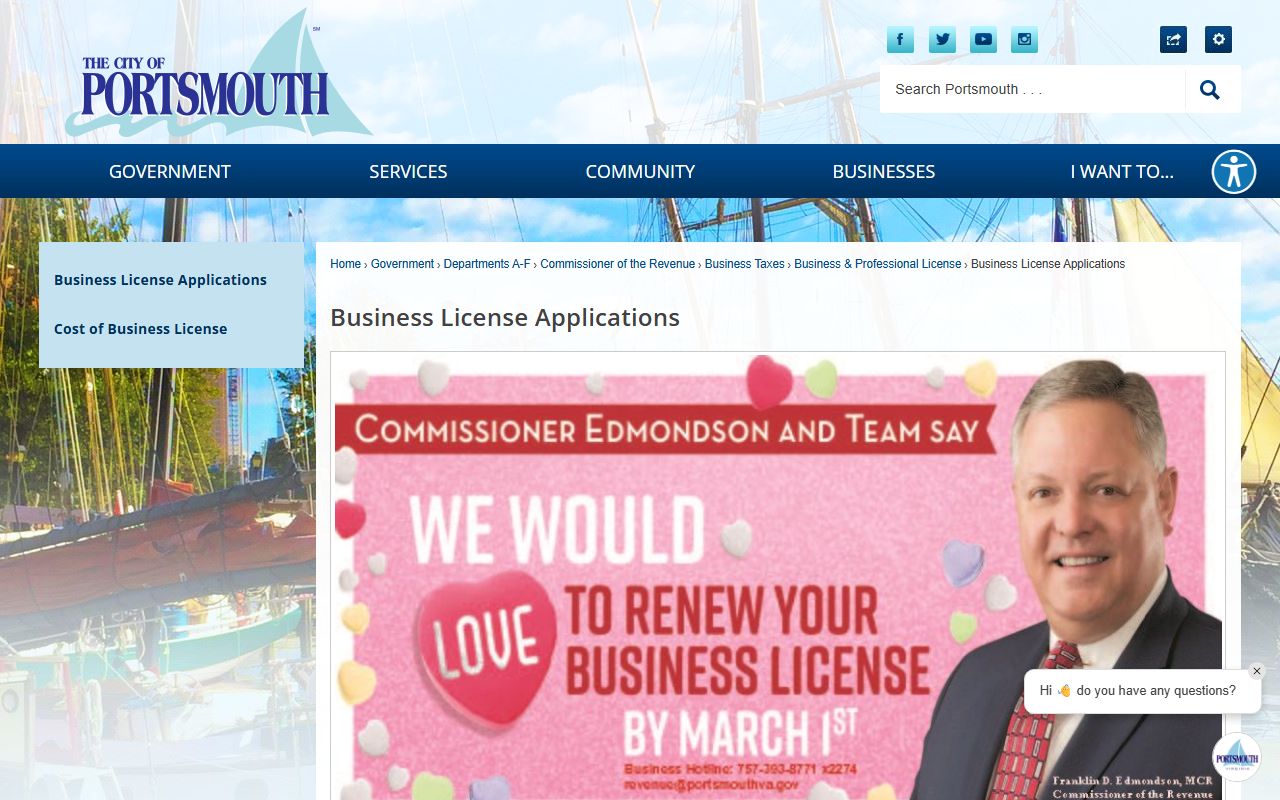 Portsmouth People Search Police Department Main Page