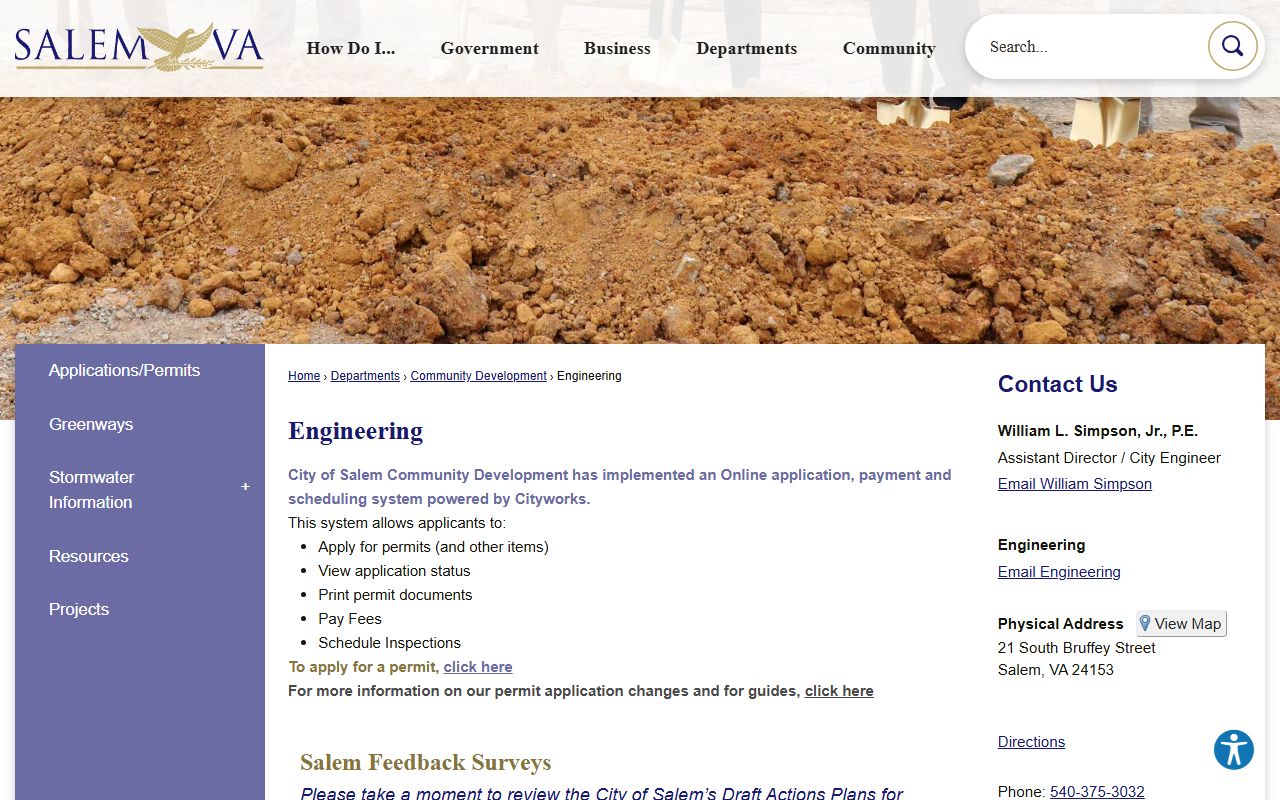 Salem People Search police department page