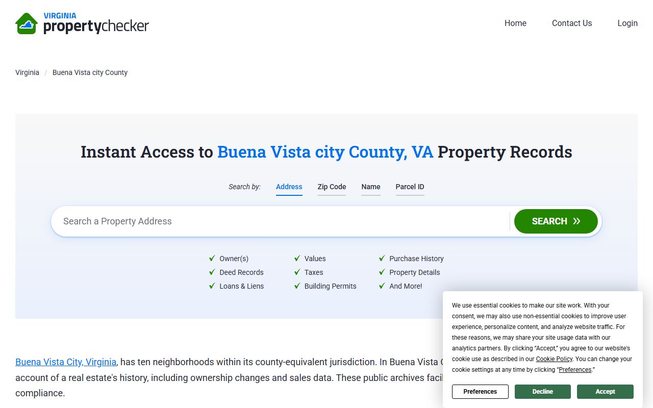 Buena Vista People Search property records info