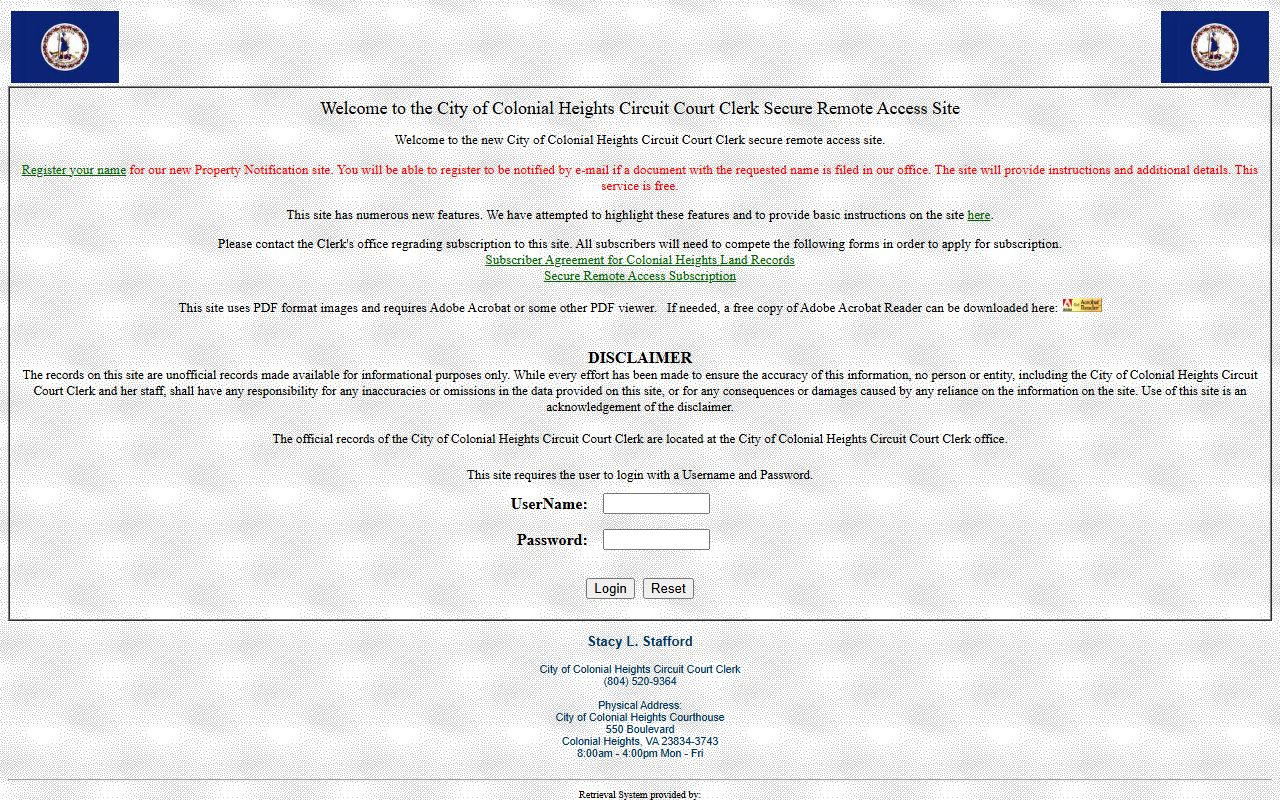Colonial Heights People Search remote access site