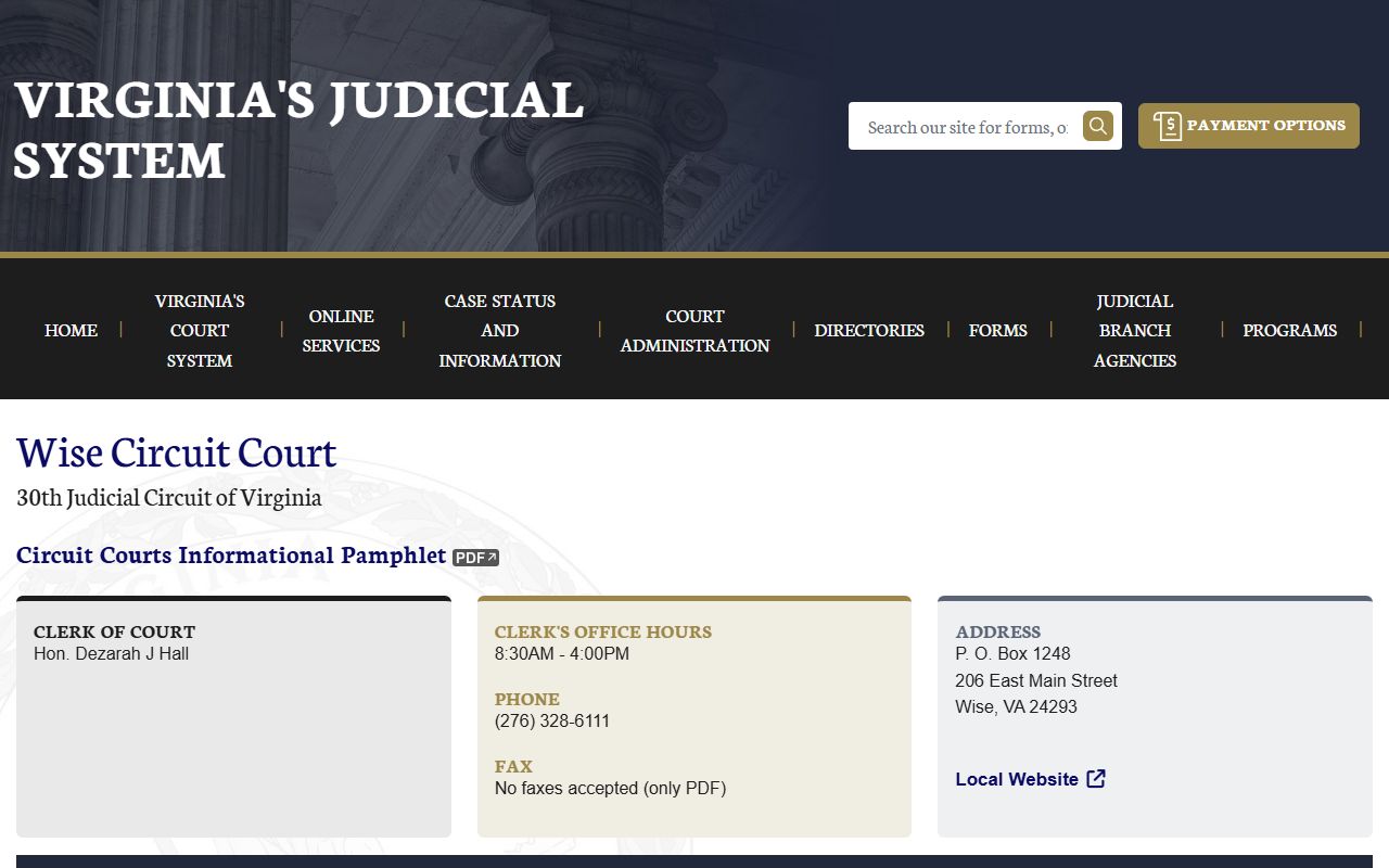 Norton People Search Virginia Courts Wise County Page