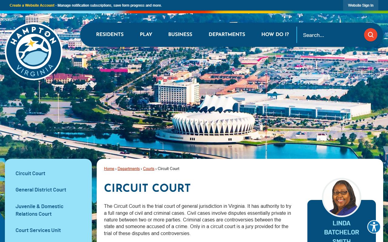 Hampton People Search city Circuit Court page