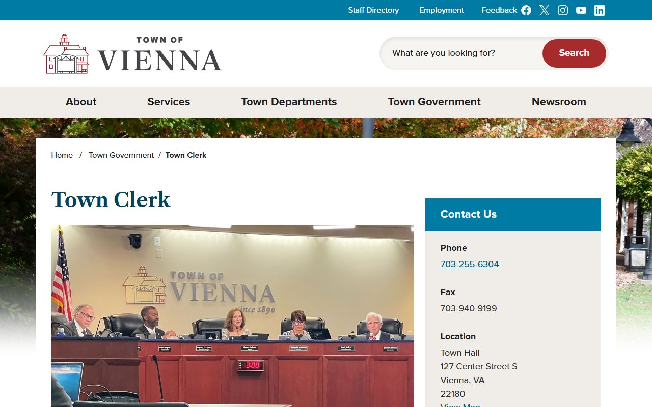 Vienna People Search - Vienna Town Clerk