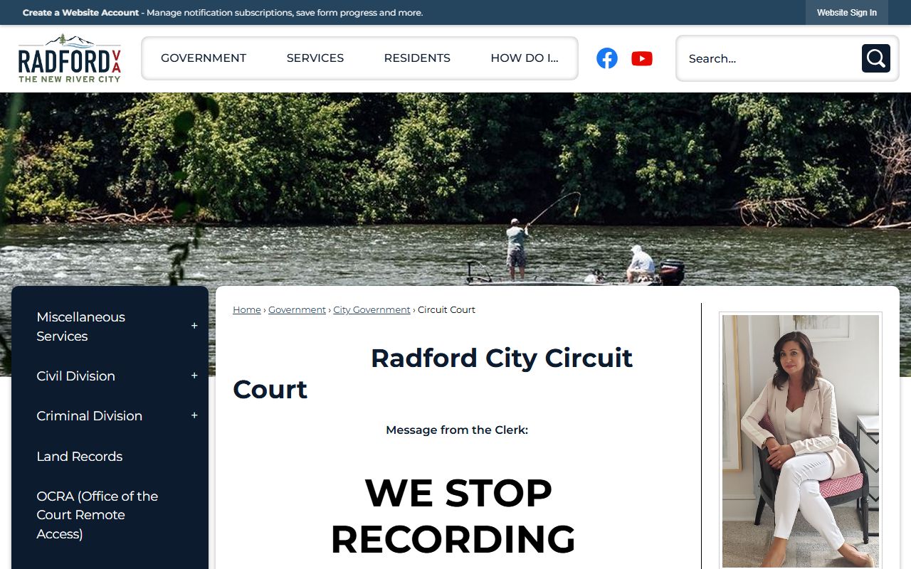 Radford People Search Circuit Court Page