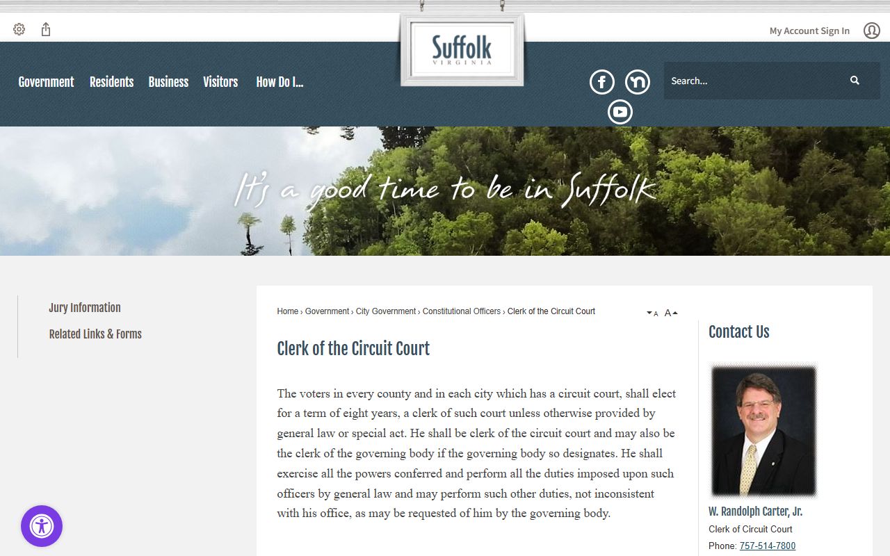 Suffolk People Search circuit court clerk page