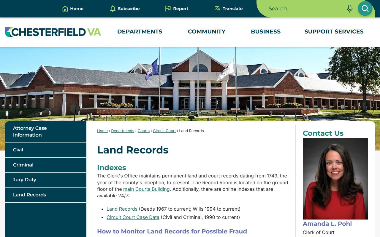 Virginia land records people search portal