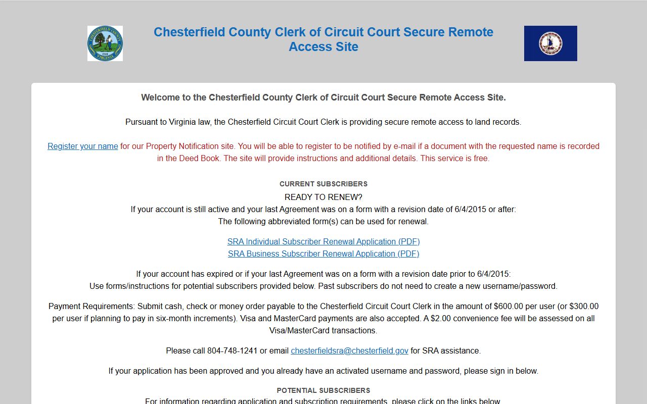 Chesterfield County People Search Logan Systems Land Records