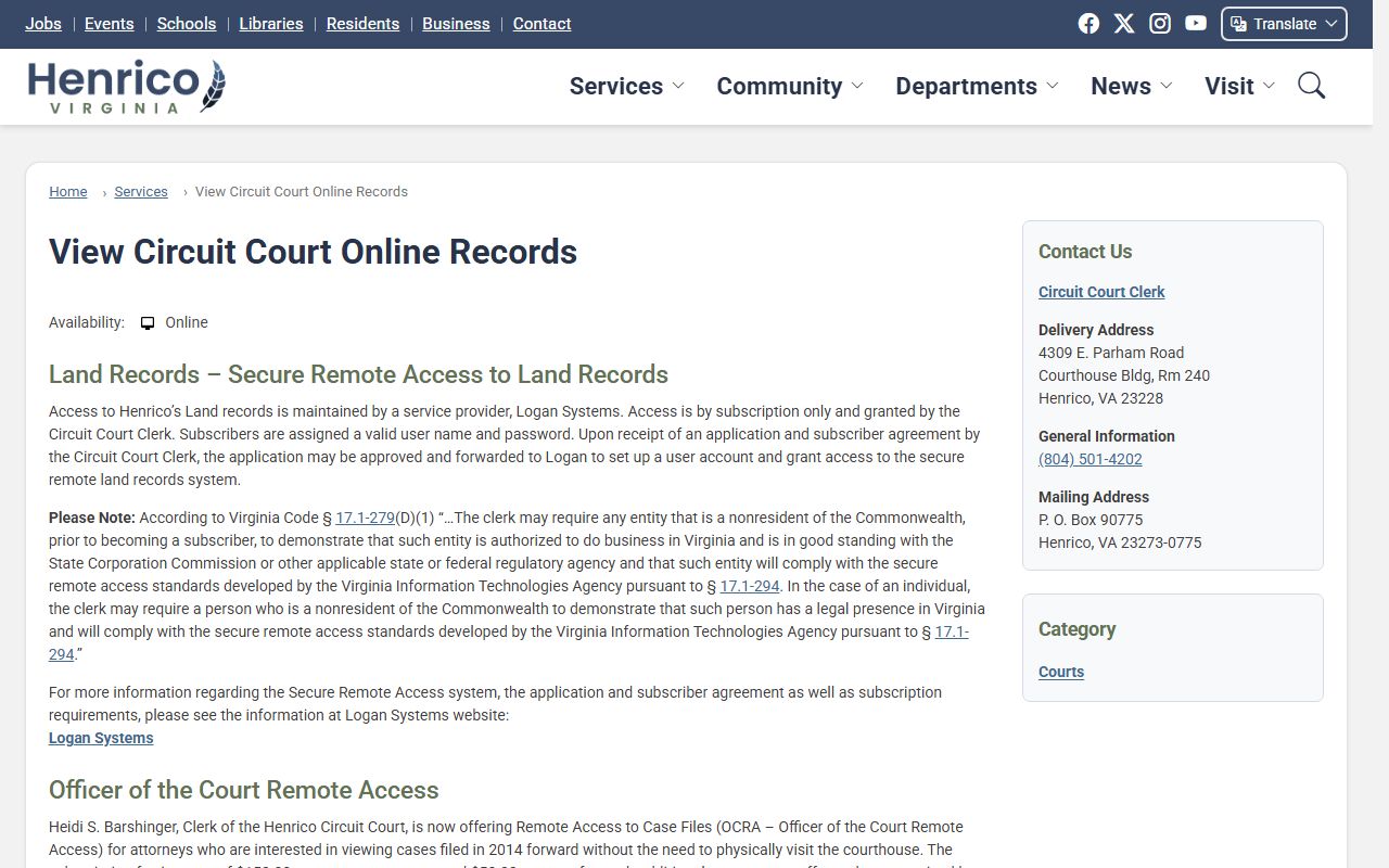 Henrico County People Search Online Records