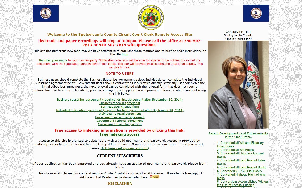 Spotsylvania County People Search Land Records