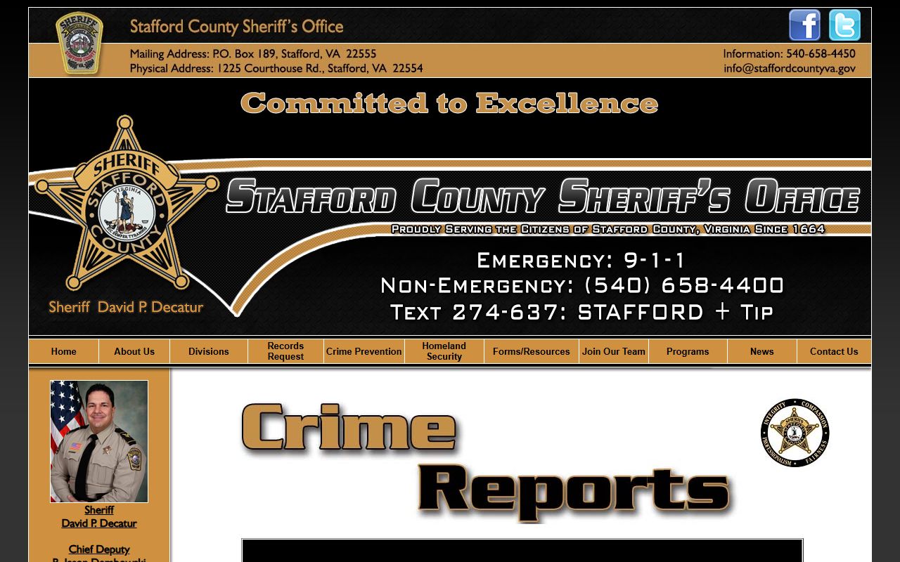 Stafford County People Search Crime Reports