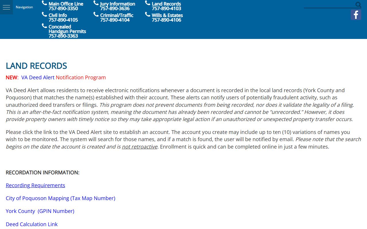 York County People Search Land Records