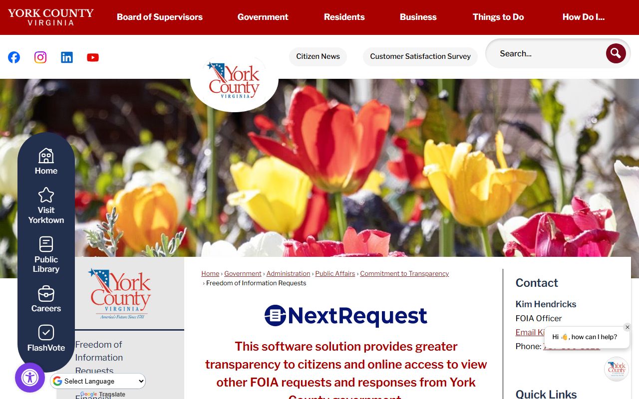 York County People Search FOIA Requests